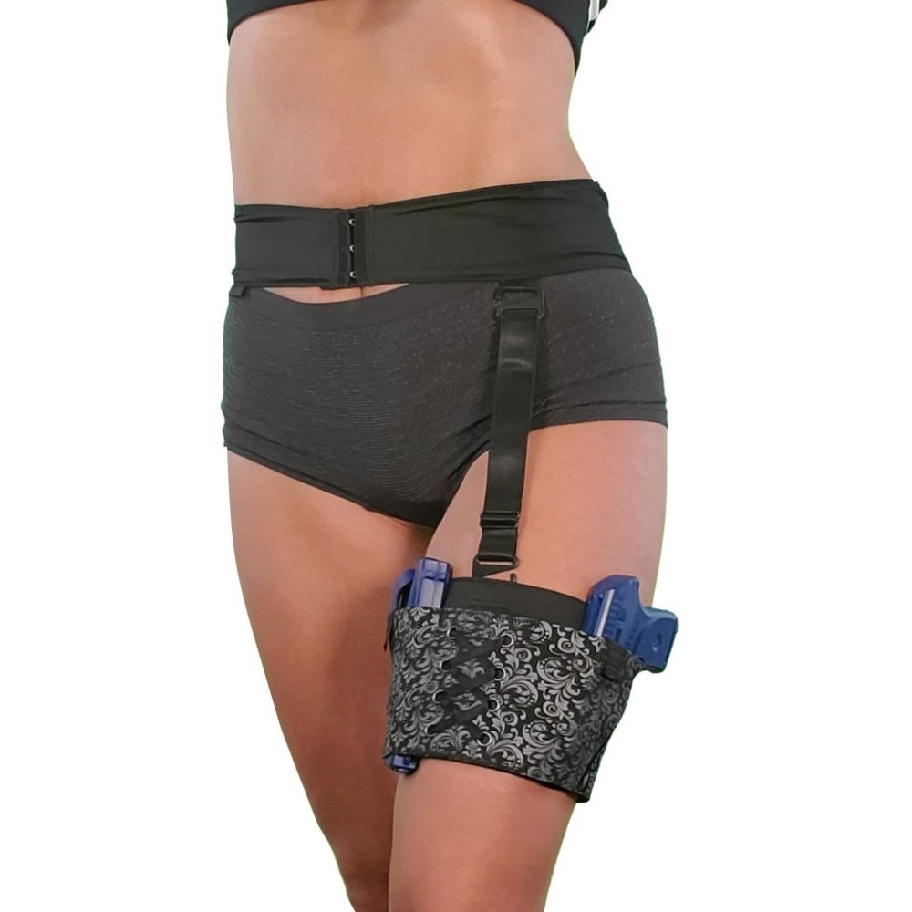 Luxury Thigh Holster & Garter Belt by HER TACTICAL